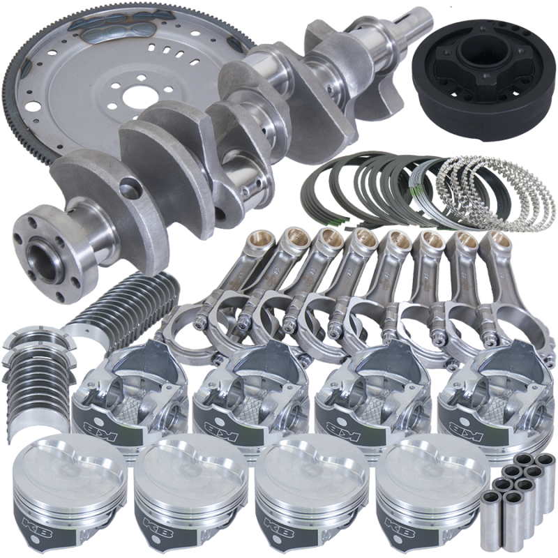 Eagle Ford 302 V-Rib Belts 164 Tooth Flexplate Balanced Rotating Assembly 5.400in I-Beam +.030 Bore Eagle Rotating Assemblies