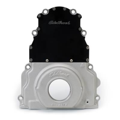 Edelbrock 4254 - Edelbrock Two-Piece Aluminum Timing Covers LS1/6 FI Performance
