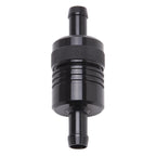 Edelbrock Fuel Filter Aluminum 3In X 01/ 1/8In 3/8In Inlet/Outlet Black