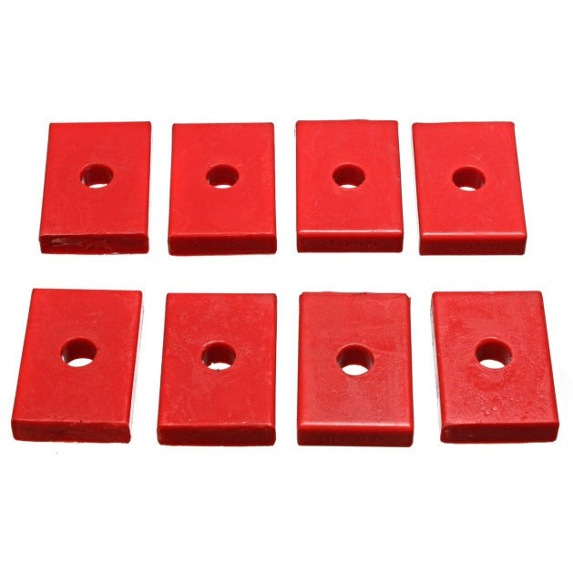 Energy Suspension Pad 2-7/16in L X 1-5/8in W X 15/32in Id X 1/2in H - Red Energy Suspension Bushing Kits