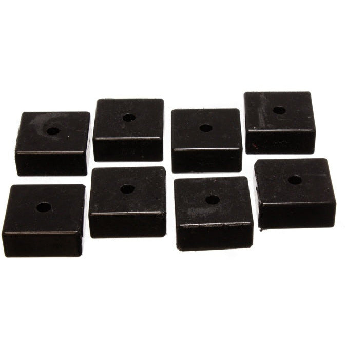 Energy Suspension Pad 2-1/16in Sq X 3/8in Id X 15/16in H - Black Energy Suspension Bushing Kits