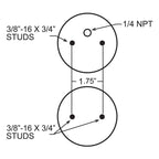 Firestone Ride-Rite Replacement Air Helper Spring (For PN 6781 / 6782 / 6783 / 6784) (W217606788)