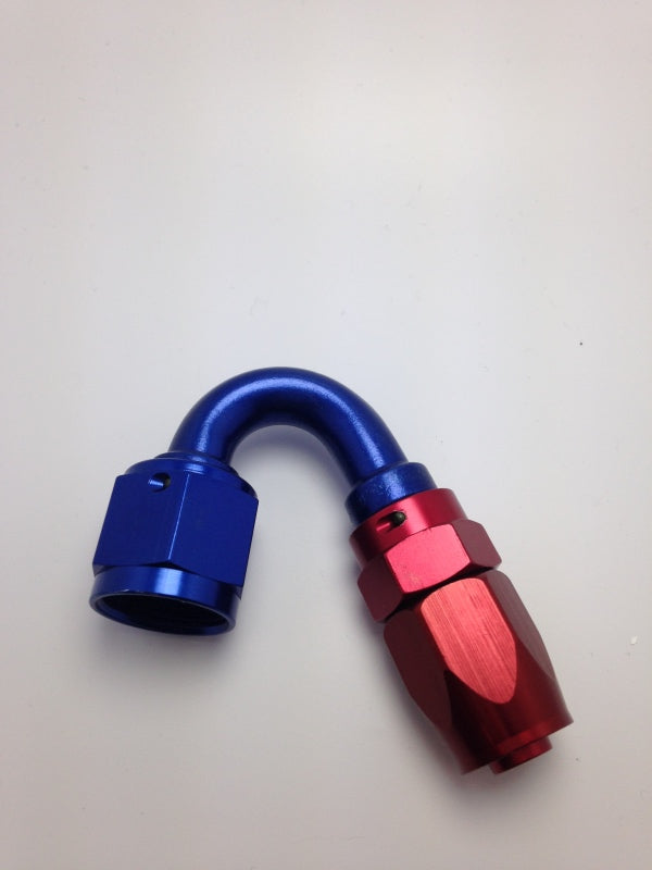 Fragola -12AN x 150 Degree Pro-Flow Hose End - Blue/Red