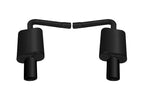 Gibson 11-18 Ford Explorer Base 3.5L 2.25in Axle-Back Dual Exhaust - Black Elite