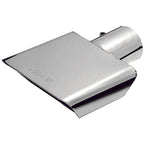 Gibson Rectangle Sport Tip - Center - 6x2.75in OD/2.5in Inlet/9.5in Length - Stainless Gibson Tips