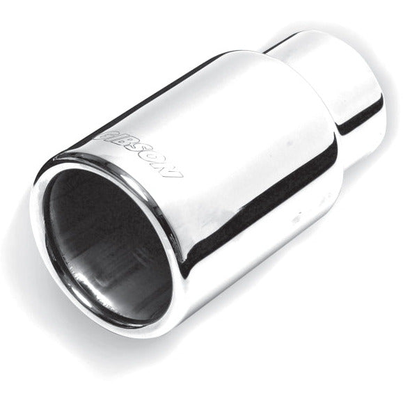 Gibson Rolled Edge Straight-Cut Tip - 3in OD/2.25in Inlet/6in Length - Stainless Gibson Tips