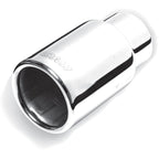 Gibson Rolled Edge Straight-Cut Tip - 3in OD/2.25in Inlet/6in Length - Stainless Gibson Tips