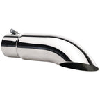Gibson Turn Down Slash-Cut Tip - 3in OD/2.25in Inlet/12in Length - Stainless Gibson Tips