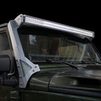 Go Rhino 07-18 Jeep Wrangler JK/JKU (Ex Mjve/392/4xe) Windshield Light Bar Mount Brkt - 50in Sgl Row