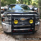 Go Rhino 15-19 Chevrolet Silv 2500HD/3500HD 3000 Series StepGuard - Black (Center Grille Guard Only)
