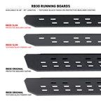 Go Rhino RB30 Slim Line Running Boards 80in. - Tex. Blk (Boards ONLY/Req. Mounting Brackets)