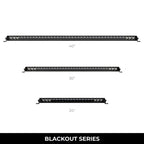 Go Rhino Xplor Blackout Series Sgl Row LED Light Bar (Side/Track Mount) 39.5in. - Blk