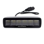 Go Rhino Xplor Blackout Series Sixline LED Flood Light Kit (Surface/Threaded Stud Mnt) - Blk (Pair)