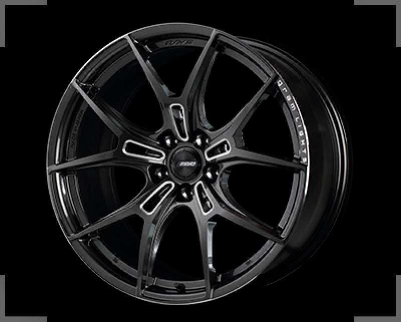 Gram Lights 57FXZ 19x8.0 +45 5x112 Super Dark Gunmetal and Machining Rim Edge DC Wheel
