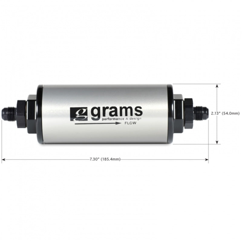 Grams Performance 20 Micron -8AN Fuel Filter Grams Performance Gauges