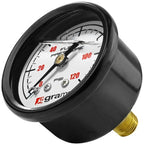 Grams Performance Universal 0-120 PSI Fuel Pressure Guage - White Face Grams Performance Fuel Pressure Regulators