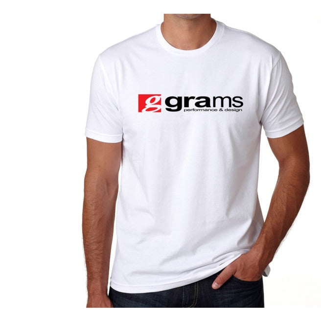 Grams Performance and Design Logo White T-Shirt - XL Grams Performance Uncategorized