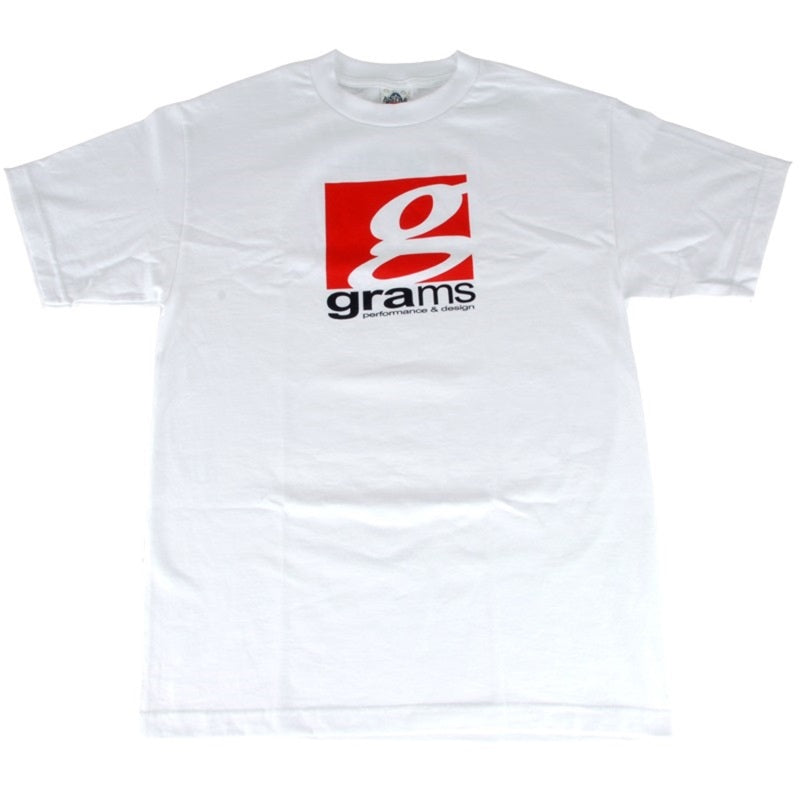 Grams Performance and Design Logo White T-Shirt - XL Grams Performance Uncategorized