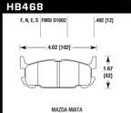 Hawk 04-05 Mazda Miata HPS 5.0 Street Rear Brake Pads