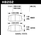 Hawk HP+ Pads Unknown Application