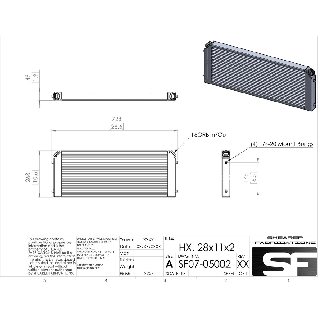Heat Exchanger Shearer Fabrications Radiator