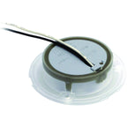 Hella 0500 Series Slim Line White 12V DC Round Soft LED Courtesy Light w/ White Plastic Rim Hella Interior Lighting