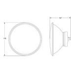 Hella 178mm (7in) H4 12V 60/55W Single High/Low Beam Headlamp Hella Driving Lights