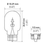 Hella Bulb 2825 12V 5W 4CP W2.1x9.5d T3.25 Hella Bulbs