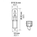 Hella Bulb 73 12V 11W W21X49D T175 (2) Hella Bulbs
