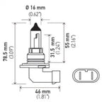 Hella Bulb 9006/HB4 12V 55W P22d T4 LONGLIFE Hella Bulbs