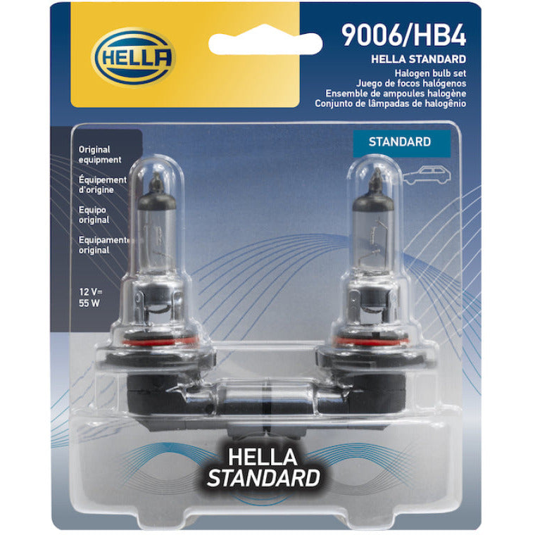 Hella Bulb 9006/Hb4 12V 55W P22D T4 (2) Hella Bulbs