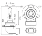 Hella Bulb 9012LL/HIR2 12V 55W PX22d