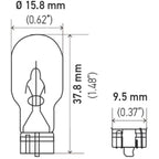 Hella Bulb 921 12V 16W W2.1X9.5d T5 Hella Bulbs