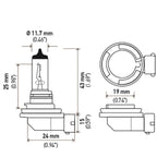 Hella Bulb H11 12V 55W PGJ19-2 T4 LONG LIFE Hella Bulbs