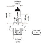 Hella Bulb H13 12V 60/55W P264T T4 +50 Hella Bulbs