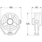 Hella Fan Turbo 2Speed 12V Wht Hella Light Accessories and Wiring