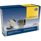 Hella Horn Kit Bx Chrome Trumpet 12V Univ Hella Light Accessories and Wiring