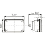 Hella Module 164 x 103mm H4 12V ECE High/Low Beam Headlamp Hella Driving Lights