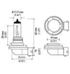 Hella Optilux H8 12V/35W XB Xenon White Bulb (pair)