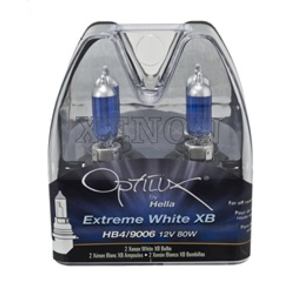 Hella Optilux XB White Halogen Bulbs HB4 12V 80W (2 pack) Hella Bulbs