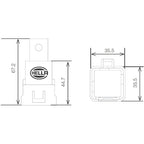 Hella Relay 24V 10/20A Spdt Res Wthr Bkt Hella Light Accessories and Wiring