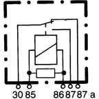 Hella Relay Micro Iso 5 Pole 12V Spst Res Hella Light Accessories and Wiring