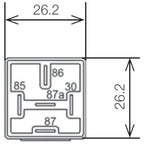 Hella Relay Mini Iso Alt 4 Pole 24V Spst Bkt Hella Light Accessories and Wiring