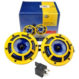 Hella Sharptone Horn Kit 12V 415/350Hz Yellow (3BB922000731 = H31000001) (Min Qty 360) Hella