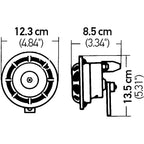 Hella Supertone Horn Set 24V 84w Black Hella Horns