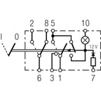 Hella Switch On/Off Hazard Warning 10A Hella Wiring Connectors