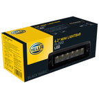 Hella Universal Black Magic 6 L.E.D. Flush Mount Mini Light Bar - Flood Beam Hella Fog Lights