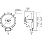 Hella Value Fit 7in Light - 30W Round Spot Beam - LED Hella Light Bars & Cubes