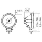 Hella Value Fit 7in Light - 30W Round Spot Beam - LED Hella Light Bars & Cubes