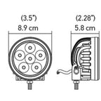 Hella Value Fit 90mm 6 LED Light - PED Off Road Spot Light Hella Light Bars & Cubes